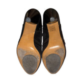 *Isabel Marant Lola Western Suede & Leather Applique Cone Heel Ankle Boots Booties w/Box, Size 38