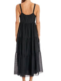 *La Ligne Melisa Cotton & Silk Voile Scoop Cami Empire Tiered Maxi Dress, Size XL