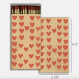 HomArt Heart Rows Large Matchbox