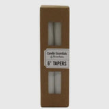 HomArt Taper 6"- Box of 4 - Ivory