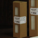 HomArt Taper 6"- Box of 4 - Ivory