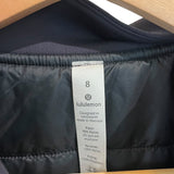 *Lululemon Non-Stop Reversible Zip-Up Puffer Bomber Jacket, Size 8