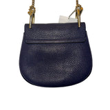 *Chloe Small Drew Leather Crossbody Bag with Gold Hardware and Chain Strap