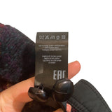 *Isabel Marant Etoile Leiko Wool Blend Tweed Plaid Long Puff Sleeve Button-Up Trucker Jacket, Size FR38=6