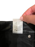 *NWT Veronica Beard Debbie Vegan Faux Leather High-Rise Straight Leg Pants Jeans, Size 25(0)
