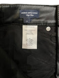 *NWT Veronica Beard Debbie Vegan Faux Leather High-Rise Straight Leg Pants Jeans, Size 25(0)