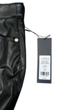 *NWT Veronica Beard Debbie Vegan Leather High-Rise 5 Pocket Straight Leg Jeans, Size 25(0)