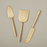 Be Home Matte Gold Cheese Knives, Set of 3