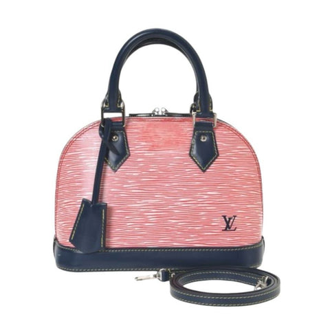 *Louis Vuitton Epi Leather Denim Alma BB Crossbody Bag & Clutch