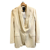 *Smythe 100% Wool Shawl Collar Single Button Tuxedo Blazer Jacket , Size 4