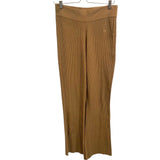 *FRAME Cotton Blend Slim Ribbed Knit Pull-On Kick Flare Sweater Pants, Size L