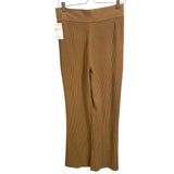 *FRAME Cotton Blend Slim Ribbed Knit Pull-On Kick Flare Sweater Pants, Size L