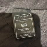 *Boda Skins Kay Michaels Leather Quilted Asymmetric Zipper Moto Biker Jacket, Size UK10 (US6)