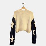 *NWT RE/DONE 50's Cotton Knit Popeye Classic Crew Neck Sweater, Size XS