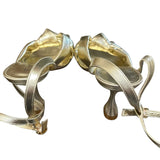 *Stuart Weitzman Playa Metallic Leather Square Toe Knotted Ankle Strap Stiletto Sandals, Size 8.5