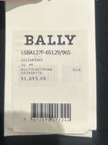 *NWT Bally Mixed Silk Sheer Georgette & Crepe Long Sleeve Round Neck Bow Trim Maxi Dress, Size 6