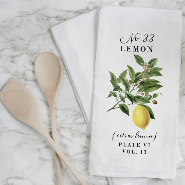 Porter Lane Home Lemon Botanical Tea Towel