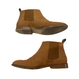 *Jenni Kayne Chelsea Oiled Leather Almond Toe Elastic Panel Pull-On Ankle Boots, Size 37