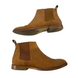 *Jenni Kayne Chelsea Oiled Leather Almond Toe Elastic Panel Pull-On Ankle Boots, Size 37
