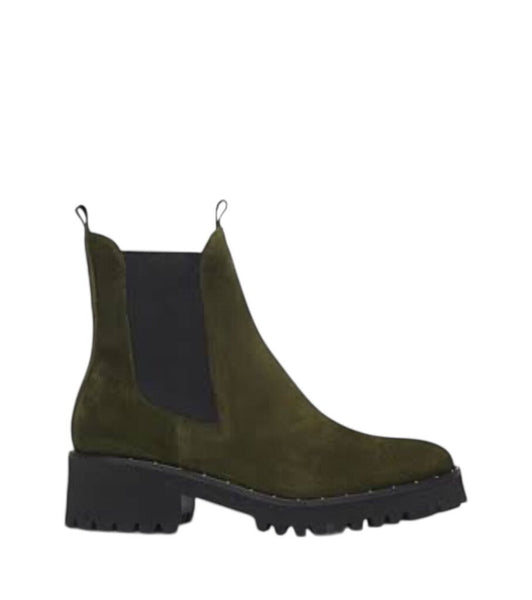 *Freda Salvador Brooke Waterproof Suede Stud Detail Elastic Panel Lug Sole Low Shaft Boot, Size 6.5