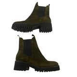 *Freda Salvador Brooke Waterproof Suede Stud Detail Elastic Panel Lug Sole Low Shaft Boot, Size 6.5