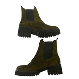 *Freda Salvador Brooke Waterproof Suede Stud Detail Elastic Panel Lug Sole Low Shaft Boot, Size 6.5