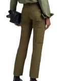 *FRAME Le Slouch Short High-Rise Button Fly Straight-Leg Ankle Cargo Pants, Size 27(4)