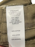 *FRAME Le Slouch Short High-Rise Button Fly Straight-Leg Ankle Cargo Pants, Size 27(4)