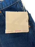 *NWT Mother Snacks Smoothie Carpenter Sneak High-Rise Button Fly Wide Leg Cuff Jeans, Size 27(4)