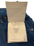 *NWT Mother Snacks Smoothie Carpenter Sneak High-Rise Button Fly Wide Leg Cuff Jeans, Size 27(4)