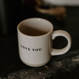 Sweet Water Decor Love You Stoneware Coffee Mug