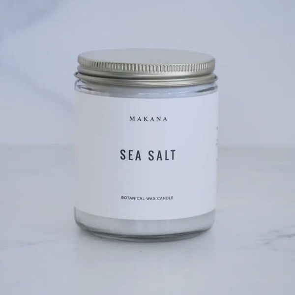 Makana Sea Salt Apothecary Jar Candle, 8 oz