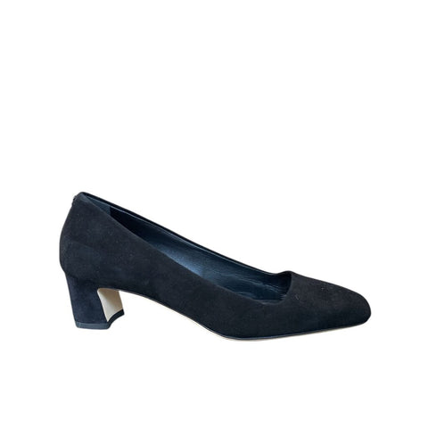 *NWT Jimmy Choo Winnie 45 Suede Square Toe Block Heel Ballerina Pumps w/Box, Size 37.5