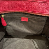 *Celine Nano Pebbled Leather Rolled Handle Zip Top Luggage Tote