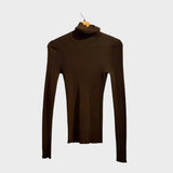 *TWP Wool Rib Knit Turtleneck Classic Slim Fit Sweater, Size S