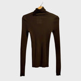 *TWP Wool Rib Knit Turtleneck Classic Slim Fit Sweater, Size S