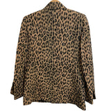 *Zadig & Voltaire Visko Jac Leopard Double Breasted Peak Lapel Split Cuff Blazer Jacket, Size FR 36=US 4