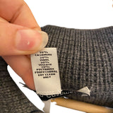 *Autumn Cashmere Cashmere & Wool Blend Knit Tipped Metal Button Oversized Trucker Jacket, Size XS