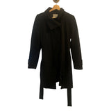 *Babaton Atelier Italian Wool & Cashmere Collared Button-Up Belted Trench Coat, Size S