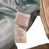 *NWT Frances Valentine Faux Fur Scallop Hem Zip-Front Mock Neck Vest, Size S