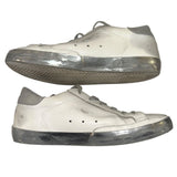 *Golden Goose Superstar Leather & Suede Metallic Trim Hidden Lift Sneakers, Size 41