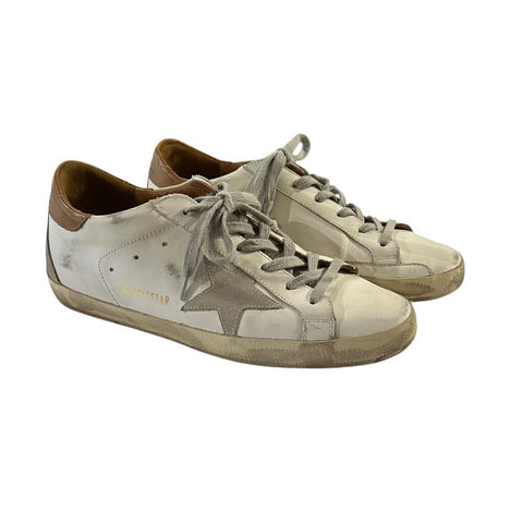 *Golden Goose Superstar Leather & Suede Hidden Lift Low-Top Sneakers, Size 40