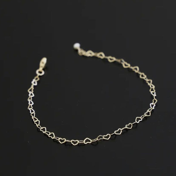 Katie Waltman 14K Gold-Fill Heart Links Chain Bracelet