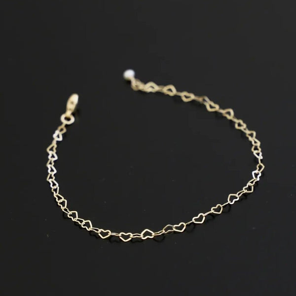 Katie Waltman 14K Gold-Fill Heart Links Chain Bracelet