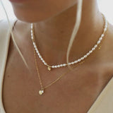 Katie Waltman Kai Freshwater Pearl & 14K Gold-Fill Shell Charm 14K Gold-Fill Chain 18" Necklace