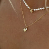 Katie Waltman Kai Freshwater Pearl & 14K Gold-Fill Shell Charm 14K Gold-Fill Chain 18" Necklace