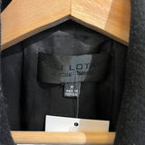 *Nili Lotan Pascal Virgin Wool Notch Collar Double Breasted Gold Button Jacket, Size M