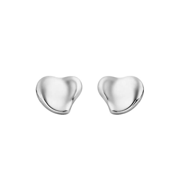 *Tiffany & Co x Elsa Peretti Sterling Silver Full Heart Earrings