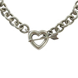 *Tiffany & Co Sterling Silver Heart Arrow 18" Toggle Necklace