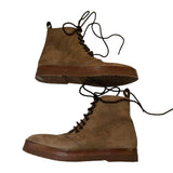 *Jenni Kayne Canyon Nubuck Leather Lace-Up Chunky Rubber Sole Hiker Ankle Boots, Size 37